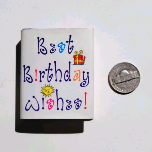 NWT Tiny Tomes Best Birthday Wish Mini Collectable - Picture 1 of 5